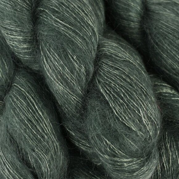 Purl Soho Tussock Yarn 4 Skeins Super Fine Kid Mohair Silk Balsam Green - Picture 2 of 4